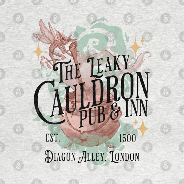 The Leaky Cauldron Pub and Inn Magical Drinks Design by Joaddo